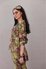 Studio By Arj Eshaal Omani Enchanted Nightwear – Cozy & Chic for Every Night Silky Finish Night Dress For Women and Girls 7 Piece Night Wear Women's Pajama Sets