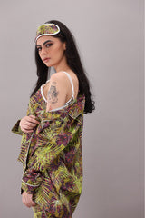 Studio By Arj Eshaal Omani Enchanted Nightwear – Cozy & Chic for Every Night Silky Finish Night Dress For Women and Girls 7 Piece Night Wear Women's Pajama Sets