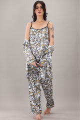 Studio By Arj Eshaal Omani Moonlight Bliss Nightwear – Elegant & Soft for Dreamy Nights Silky Finish Night Dress For Women and Girls 7 Piece Night Wear Women's Pajama Sets