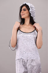 Studio By Arj Eshaal Omani Serenity Nightwear – Plush & Premium Sleepwear Silky Finish Night Dress For Women and Girls 7 Piece Night Wear Women's Pajama Sets