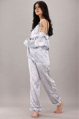 Studio By Arj Eshaal Omani Serenity Nightwear – Plush & Premium Sleepwear Silky Finish Night Dress For Women and Girls 7 Piece Night Wear Women's Pajama Sets