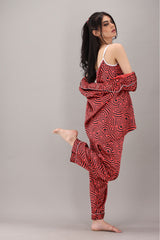 Studio By Arj Eshaal Omani Dreams Nightwear – Ultimate Comfort for Restful Nights Silky Finish Night Dress For Women and Girls 7 Piece Night Wear Women's Pajama Sets