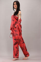 Studio By Arj Eshaal Omani Luxe Nightwear Set – Cozy & Elegant Sleepwear Silky Finish Night Dress For Women and Girls 7 Piece Night Wear Women's Pajama Sets