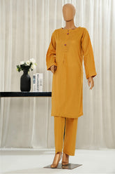 HZ Basics Stitched 2 Piece Solids Twinset Vol-01 Suit-SDJ-3P-M02-Mustard
