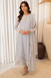 Azure Ensembles Unstitched 3 Piece Festive Formals Suit-Serenity Sky