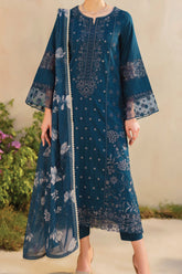 Iznik Unstitched 3 Piece Festive Embroidered Lawn Suit-SFL-01