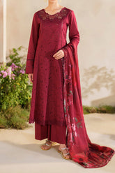Iznik Unstitched 3 Piece Festive Embroidered Lawn Suit-SFL-02