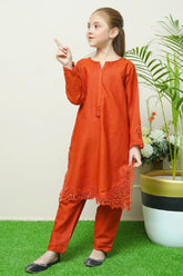 Whimsical Winters By Shanzey Stitched 2 Piece Emb Khaddar Suit-SHK-3115