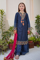 Shanzey Stitched 3 Piece Meethi Eid Formal Edit 1 Suit-SHK-3802-Blue