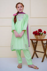 Shanzey Stitched 3 Piece Emb Cambric Edit Summer Suit-SHK-4602