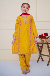 Shanzey Stitched 3 Piece Emb Cambric Edit Summer Suit-SHK-4604