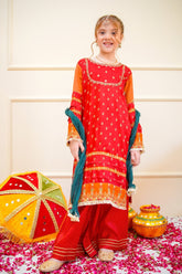 Sangeet By Shanzey Stitched 3 Piece Bari Eid Edit Collection'2025-SHK-4505