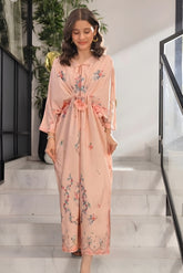 Sprinkles Stitched Summer Kaftan Kids-Peach Petal - 1pc