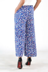 Sprinkles Stitched 1 Piece Summer Bottoms Women Collection'2025-Royal Blue Wide Leg Pant