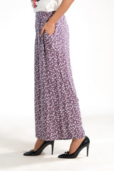 Sprinkles Stitched 1 Piece Summer Bottoms Women Collection'2025-Allover Ditsy Floral Wide Leg Pant