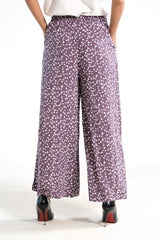 Sprinkles Stitched 1 Piece Summer Bottoms Women Collection'2025-Allover Ditsy Floral Wide Leg Pant