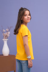 Sprinkles Stitched 1 Piece Summer Shirts Kids Collection'2025-Basic Tee - Yellow