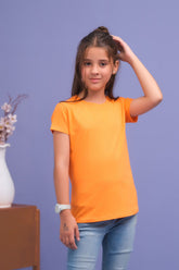 Sprinkles Stitched 1 Piece Summer Shirts Kids Collection'2025-Basic Tee - Orange