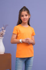 Sprinkles Stitched 1 Piece Summer Shirts Kids Collection'2025-Basic Tee - Orange