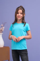 Sprinkles Stitched 1 Piece Summer Shirts Kids Collection'2025-Basic Tee - Blue
