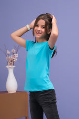 Sprinkles Stitched 1 Piece Summer Shirts Kids Collection'2025-Basic Tee - Blue