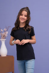 Sprinkles Stitched 1 Piece Summer Shirts Kids Collection'2025-Basic Tee - Black