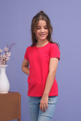 Sprinkles Stitched 1 Piece Summer Shirts Kids Collection'2025-Basic Tee - Red