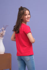Sprinkles Stitched 1 Piece Summer Shirts Kids Collection'2025-Basic Tee - Red