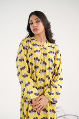 Sprinkles Stitched 2 Piece Summer Co Ord Sets Women Collection'2025-Radiant Plum - Cambric