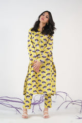 Sprinkles Stitched 2 Piece Summer Co Ord Sets Women Collection'2025-Radiant Plum - Cambric