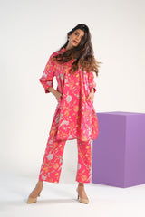 Sprinkles Stitched 2 Piece Summer Co Ord Sets Women Collection'2025-Blush Blossom Charm - Luxury Lawn