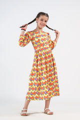 Sprinkles Stitched 1 Piece Summer Shirts Kids Collection'2025-Watermelon Whirl - Cambric