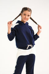 Sprinkles Stitched 2 Piece Winter Co Ord Sets Kids Collection'2025-Cozy Cloud Set - Navy