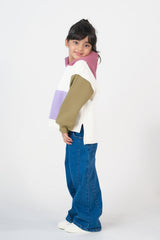 Sprinkles Stitched 1 Piece Winter Shirts Kids Collection'2025-Pastel Panel Hoodie