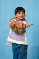 Sprinkles Stitched 1 Piece Winter Shirts Kids Collection'2025-Pastel Panel Hoodie