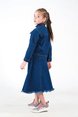 Sprinkles Stitched 1 Piece Winter Shirts Kids Collection'2025-Jacket - Dark Wash