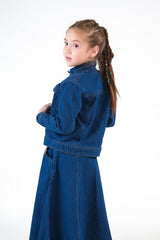 Sprinkles Stitched 1 Piece Winter Shirts Kids Collection'2025-Jacket - Dark Wash