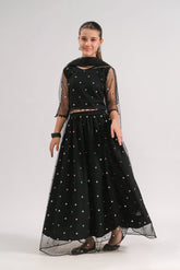 Sprinkles Stitched 3 Piece Formals Festive Kids Collection'2025-Midnight Bloom - 3pcs