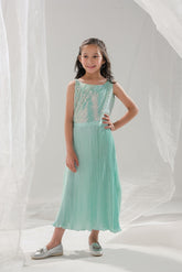 Sprinkles Stitched 1 Piece Formals Festive Kids Collection'2025-Aqua Glimmer