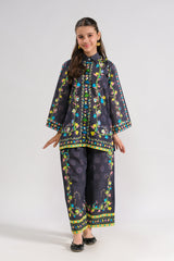 Sprinkles Stitched 2 Piece Summer Co Ord Sets Kids Collection'2025-Midnight Flora - 2pcs