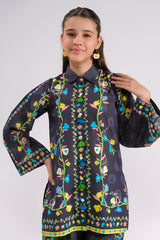 Sprinkles Stitched 2 Piece Summer Co Ord Sets Kids Collection'2025-Midnight Flora - 2pcs