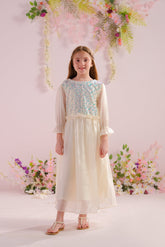 Sprinkles Stitched 1 Piece Formals Festive Kids Collection'2025-Ivory - 1pc