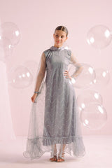 Sprinkles Stitched 1 Piece Formals Festive Kids Collection'2025-Silver Whirl - Embellished -1pc