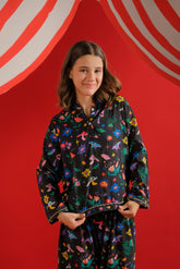 Sprinkles Stitched 2 Piece Summer Co Ord Sets Kids Collection'2025-Midnight Petals - Co-ord Set