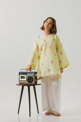 Sprinkles Stitched 1 Piece Summer Shirts Kids Collection'2025-Sunshine Daisy? - 1pc - Embroidered