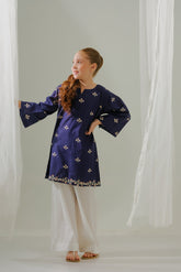 Sprinkles Stitched 1 Piece Summer Shirts Kids Collection'2025-Midnight Blooms - 1pc - Embroidered