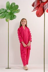 Sprinkles Stitched 2 Piece Summer Co Ord Sets Kids Collection'2025-Blush Pink - Co-ord Set