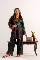 Sprinkles Stitched 2 Piece Summer Co Ord Sets Kids Collection'2025-Crimson Garden Bloom - 2pcs