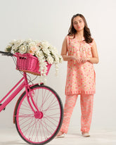 Sprinkles Stitched 2 Piece Summer Co Ord Sets Kids Collection'2025-Pink Pixel Charm - 2pcs