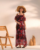 Sprinkles Stitched 1 Piece Formals Shirts Kids Collection'2025-Crimson Reverie - 1pc